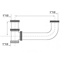 Bossini Vidange laiton nu 2 bacs Kobleo