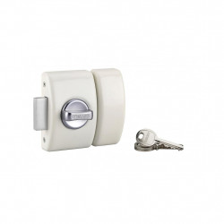 Thirard Verrou de porte DESIGN 5 goupilles 50 mm blanc 3 clés 71527 Thirard Kobleo