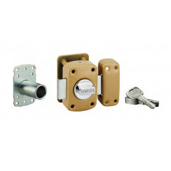 Thirard Verrou de haute sûreté TRANSIT 2 à bouton et cylindre 45 mm 8 goupille Kobleo