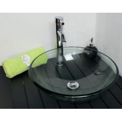 Ondée Vasque en verre à poser diamètre 42 cm MITRA Kobleo