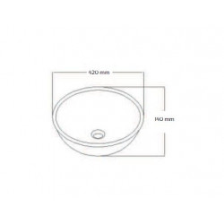 Ondée Vasque en verre à poser diamètre 42 cm MITRA Kobleo