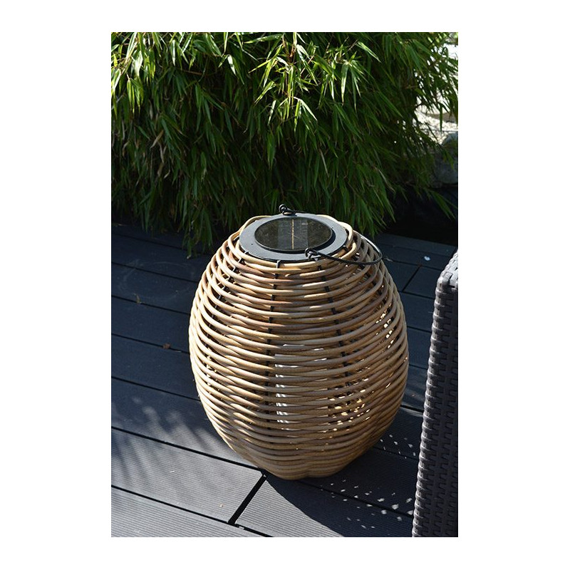 Mundus Lanterne tressée solaire H59 cm Alicia Kobleo Mundus Lanterne tressée solaire H59 cm Alicia Kobleo