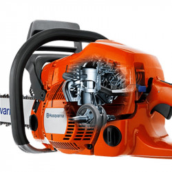 Husqvarna Tronçonneuse thermique 38.2 cm³ 1,4kW guide 45 cm 120 Mark II Kobleo