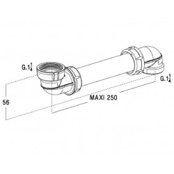 Nicoll Tubulure spécial 1''1/4 gain de place Easyphon Kobleo