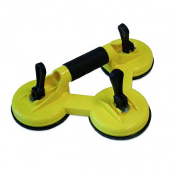 Metrica Triple ventouses avec poignée anti-dérapant capacité 160 kg 50545 Metrica Kobleo