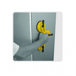 Metrica Triple ventouses avec poignée anti-dérapant capacité 160 kg 50545 Metrica Kobleo