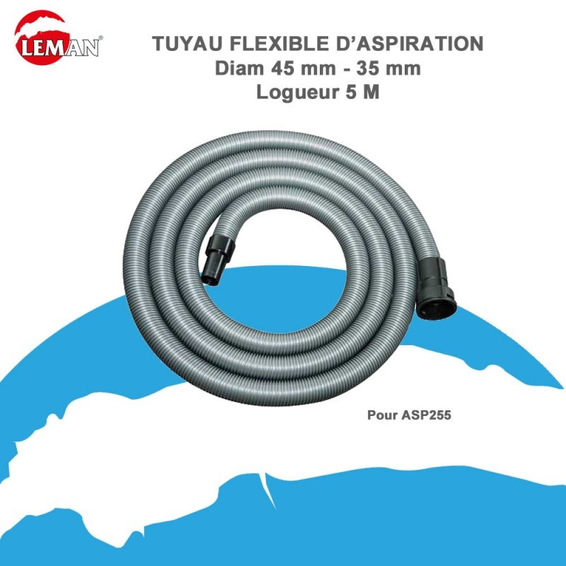 Leman Tuyau Flexible D 'Aspiration D.45-35mm 5m Kobleo