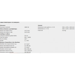Dolmar Tronçonneuse électrique 30cm 1800W ES34TLC Kobleo Dolmar Tronçonneuse électrique 30cm 1800W ES34TLC Kobleo