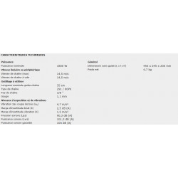 Dolmar Tronçonneuse électrique 35cm 1800 W ES39TLC Kobleo Dolmar Tronçonneuse électrique 35cm 1800 W ES39TLC Kobleo