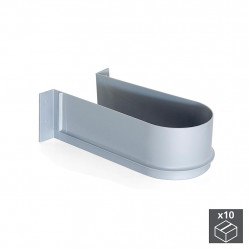 Emuca 10 courbes sous-éviers 3051621 en plastique gris Kobleo