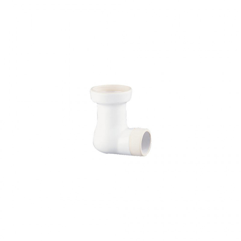 Ideal standard Tubulure coudée en porcelaine H. 115 mm blanc Kobleo