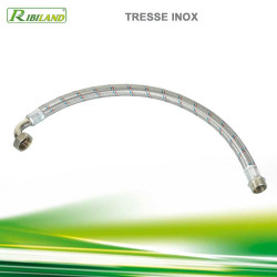 Ribitech Tuyau tresse felxible 70 cm 1M x 1 F pour raccord surpresseur Ribitech Kobleo