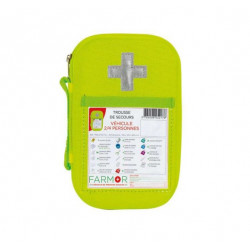 Farmor Trousse de secours 2/4 personnes jaune fluo TRO 2172 FLJ Farmor Kobleo