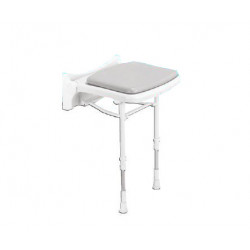Akw Siège de douche rembourré compact gris Série 2000 accessibilité PMR Akw Kobleo
