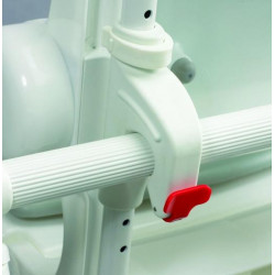 Akw Siège de douche 2000 amovible bleu à poser sur barre (accessibilité PM Kobleo