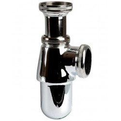 Bossini Siphon d'évier laiton chromé Diam 40 mm Kobleo