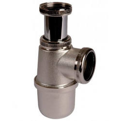 Valentin Siphon de lavabo et vasque réglable en laiton Nickelé mat Kobleo