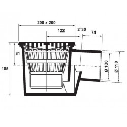 Nicoll Siphon à panier Sable Kobleo