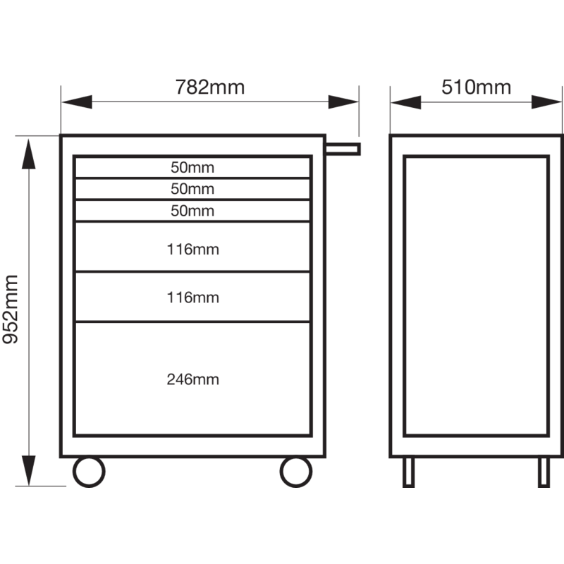 Bahco Servante « Storage HUB » E72 66 cm avec 7 tiroirs Rouge 1472K7RED Kobleo Bahco Servante « Storage HUB » E72 66 cm avec 7 tiroirs Rouge 1472K7RED Kobleo