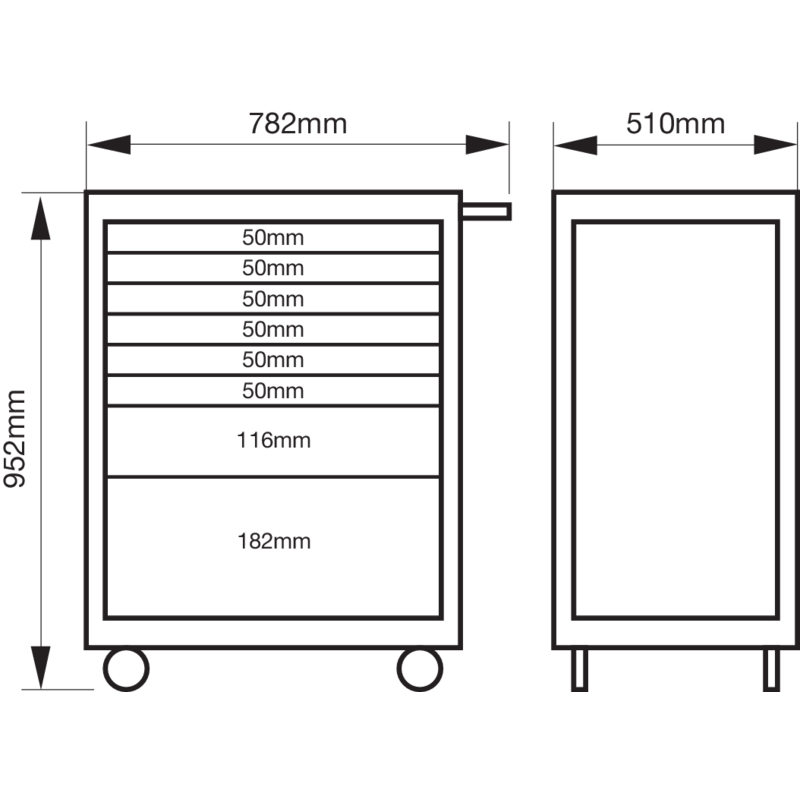 Bahco Servante « Storage HUB » E72 66 cm avec 8 tiroirs Noire 1472K8BLACK Kobleo Bahco Servante « Storage HUB » E72 66 cm avec 8 tiroirs Noire 1472K8BLACK Kobleo