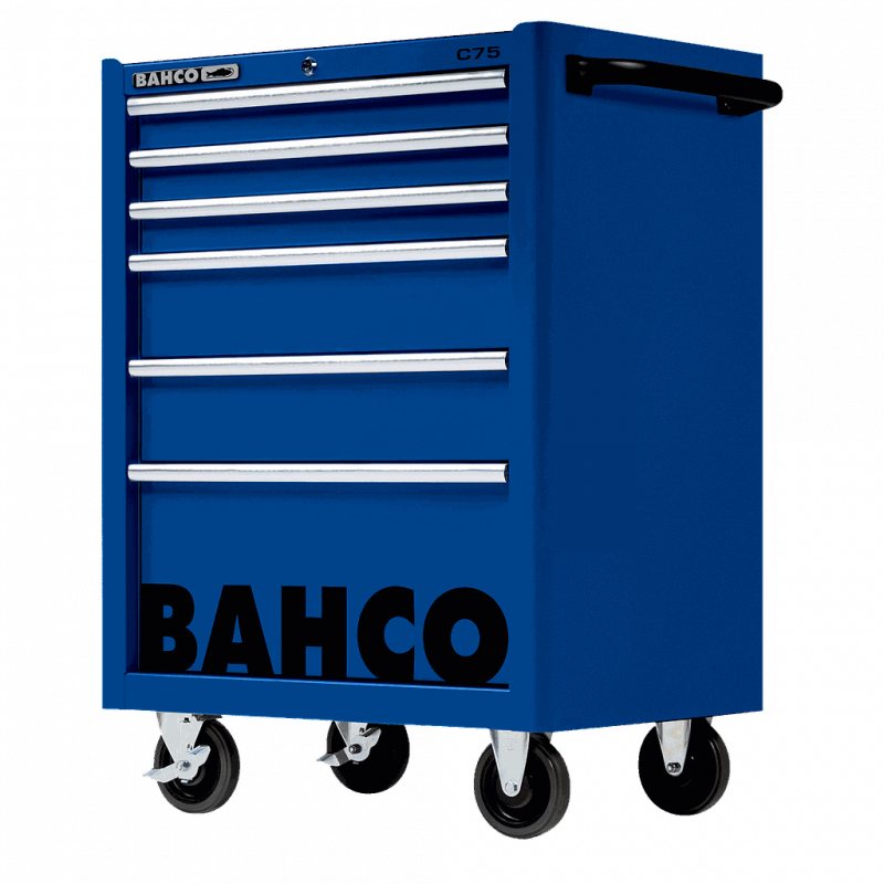 Bahco Servante classique C75 6 tiroirs bleu charge 600 kg 986x501x763mm 1475 Bahco Kobleo
