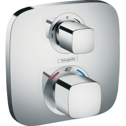 Hansgrohe Set mitigeur thermostatique Ecostat E encastré robinet d'arrêt inverse Kobleo