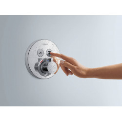 Hansgrohe Set finition mitigeur thermostatique ShowerSelect S encastré 2 fonctio Kobleo