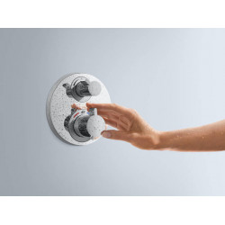 Hansgrohe Set finition mitigeur thermostatique Ecostat S encastré robinet d'arrê Hansgrohe Kobleo