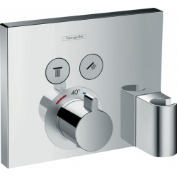 Hansgrohe Set mitigeur thermostatique ShowerSelect encastré 2 s fixfit et porter Kobleo