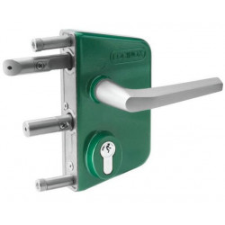Locinox Serrure LAKQ Thermolaquée verte Profil 40 mm Axe à 60 mm Kobleo