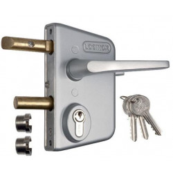 Locinox Serrure LCKX Thermolaquée argent Axe à 70 mm Kobleo