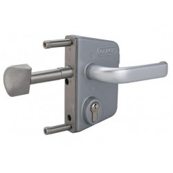 Locinox Serrure LSKZ pour portail coulissant Inox Profil 50 mm Axe à 30 mm Kobleo