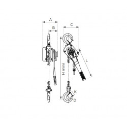 Stockman Palan manuel à levier premium HLBN75A charge 750kg Stockman Kobleo Stockman Palan manuel à levier premium HLBN75A charge 750kg Stockman Kobleo