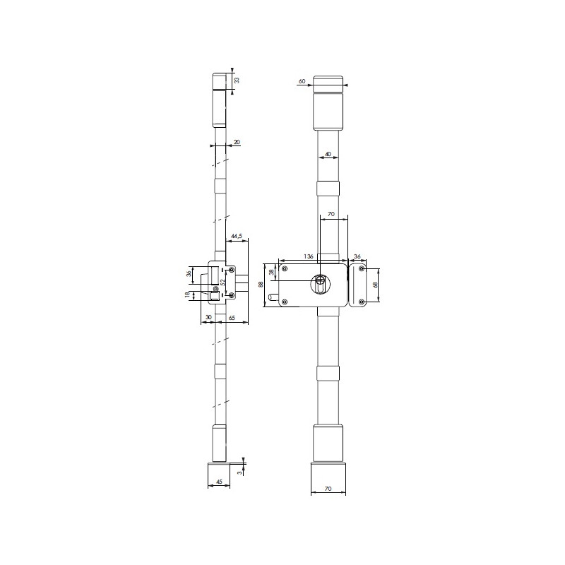 Thirard Serrure 3 points Blanche CP TRANSIT 2 fouillot 88x140mm Gauche 4 clés Kobleo Thirard Serrure 3 points Blanche CP TRANSIT 2 fouillot 88x140mm Gauche 4 clés Kobleo