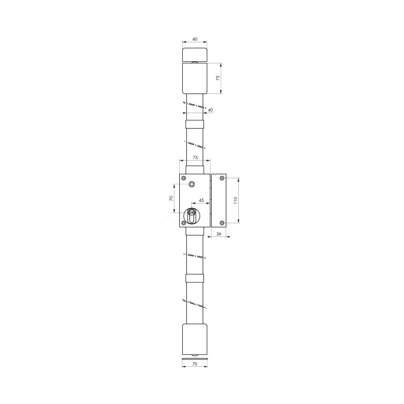 Thirard Serrure 3 points TARGA CP TRANSIT 2 tirage 75x130mm gauche 4 clés épox Kobleo Thirard Serrure 3 points TARGA CP TRANSIT 2 tirage 75x130mm gauche 4 clés épox Kobleo