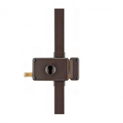 Thirard Serrure 3 points HORGA CP TRANSIT 2 à fouillot 140 x 88 mm marron droi Kobleo