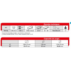 Femi Scie à ruban acier 1200W L:1440mm Diam120mm 784XL Kobleo
