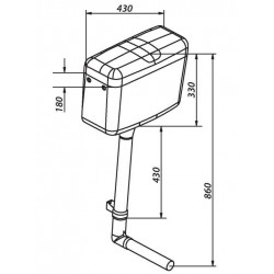 Clara Réservoir bas et semi-bas Simple débit AZ 500 2322.000 Clara Kobleo