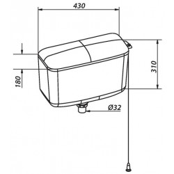 Clara Réservoir haut à chaînette DZ 500 Clara Kobleo