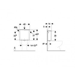 Geberit Réservoir attenant AP 128 simple débit 6-9L 128.025.11.5 Geberit Kobleo