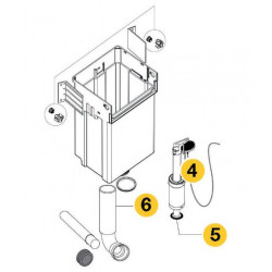 Regiplast Réservoir Césame à commande pneumatique à encastrer CE71 CE71 Regiplast Kobleo