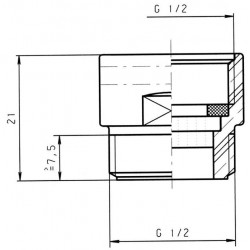 Neoperl Régulateur de débit de douche laiton PCR 9 l/mn Kobleo