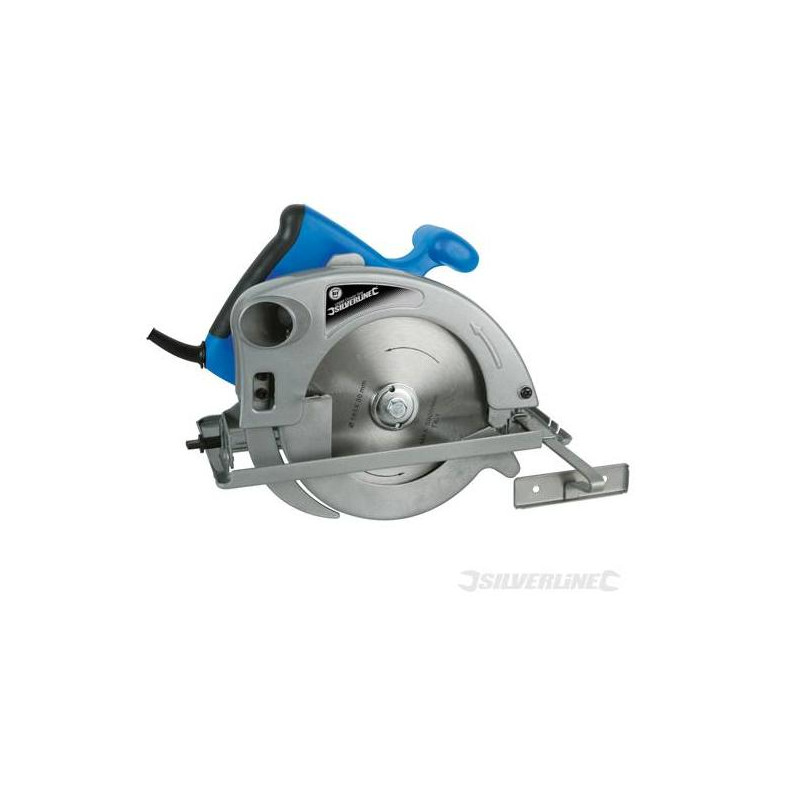 Silverline Scie circulaire 185mm 1200W livrée avec lame 24 dents Kobleo Silverline Scie circulaire 185mm 1200W livrée avec lame 24 dents Kobleo