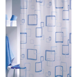 Sealskin Rideau de douche PVC 200 x 180 cm bleu 150630 Sealskin Kobleo