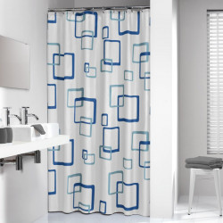 Sealskin Rideau de douche PVC 200 x 180 cm bleu 150630 Sealskin Kobleo