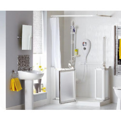 Akw Receveur de douche à poser 1800x820mm Sulby accessibilité PMR Akw Kobleo