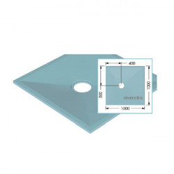 Akw Receveur douche support ultra rigide 1000x1000mm Tuff Form (accessibil Kobleo