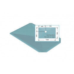 Akw Receveur douche support ultra rigide 1400x900mm Tuff Form (accessibili Kobleo
