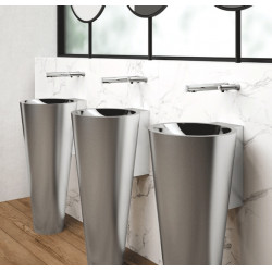 Delabie Robinet électronique de lavabo BINOPTIC encastré avec transfo 230/12 V Kobleo