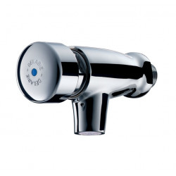 Delabie Robinet lavabo mural temporisé TEMPOSTOP en laiton chromé env. 7 sec Kobleo